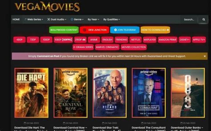 Best Vegamovies Alternatives in 2024: Stream Movies & TV Shows Legally